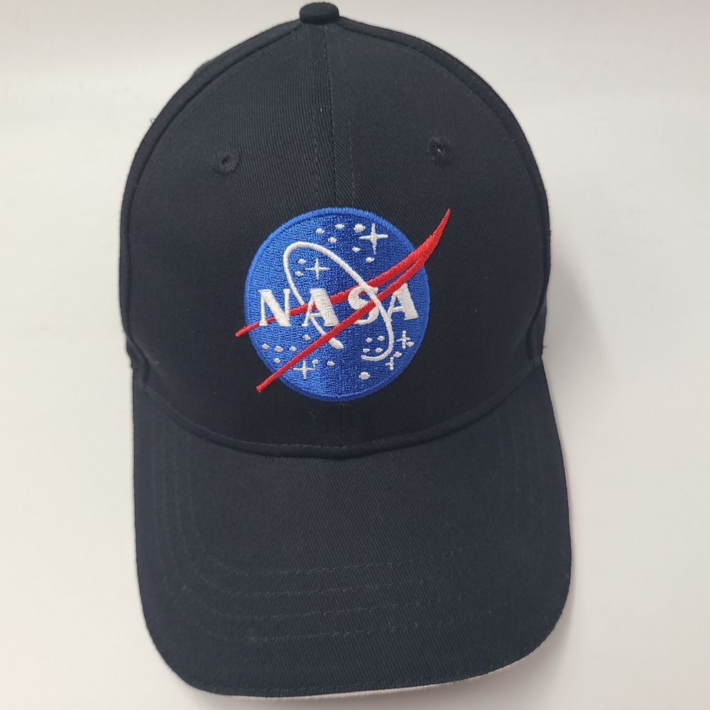 NASA Hat Strapback Black Blue Space Science Logo Casual Cotton Baseball Cap Men